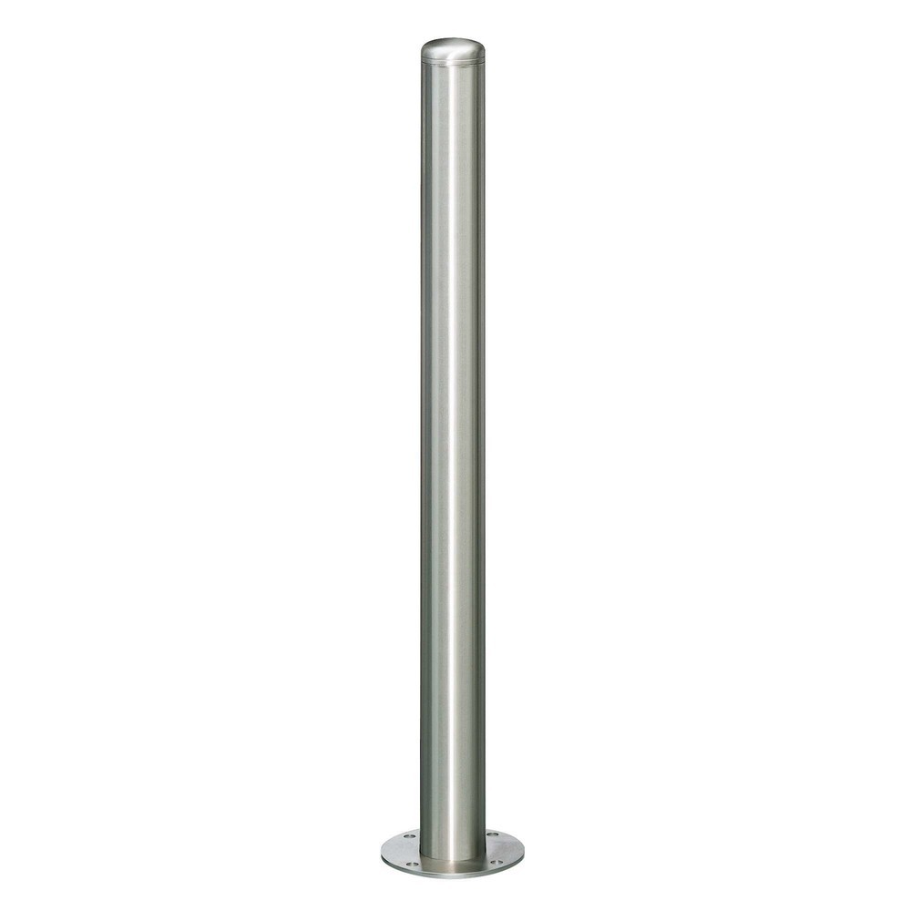 Número de imagen del producto 1: Bolardo de acero inoxidable MORAVIA MILANO, para fijar con tacos, posición fija, HxØ 931 x 102 mm