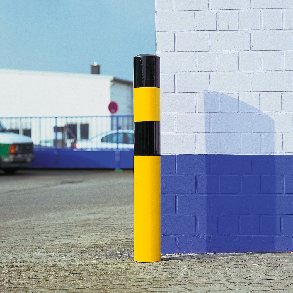Número de imagen del producto 1: Bolardo de protección antichoques MORAVIA, para empotrar en hormigón, exterior, altura 1.600 mm, Ø 159 mm