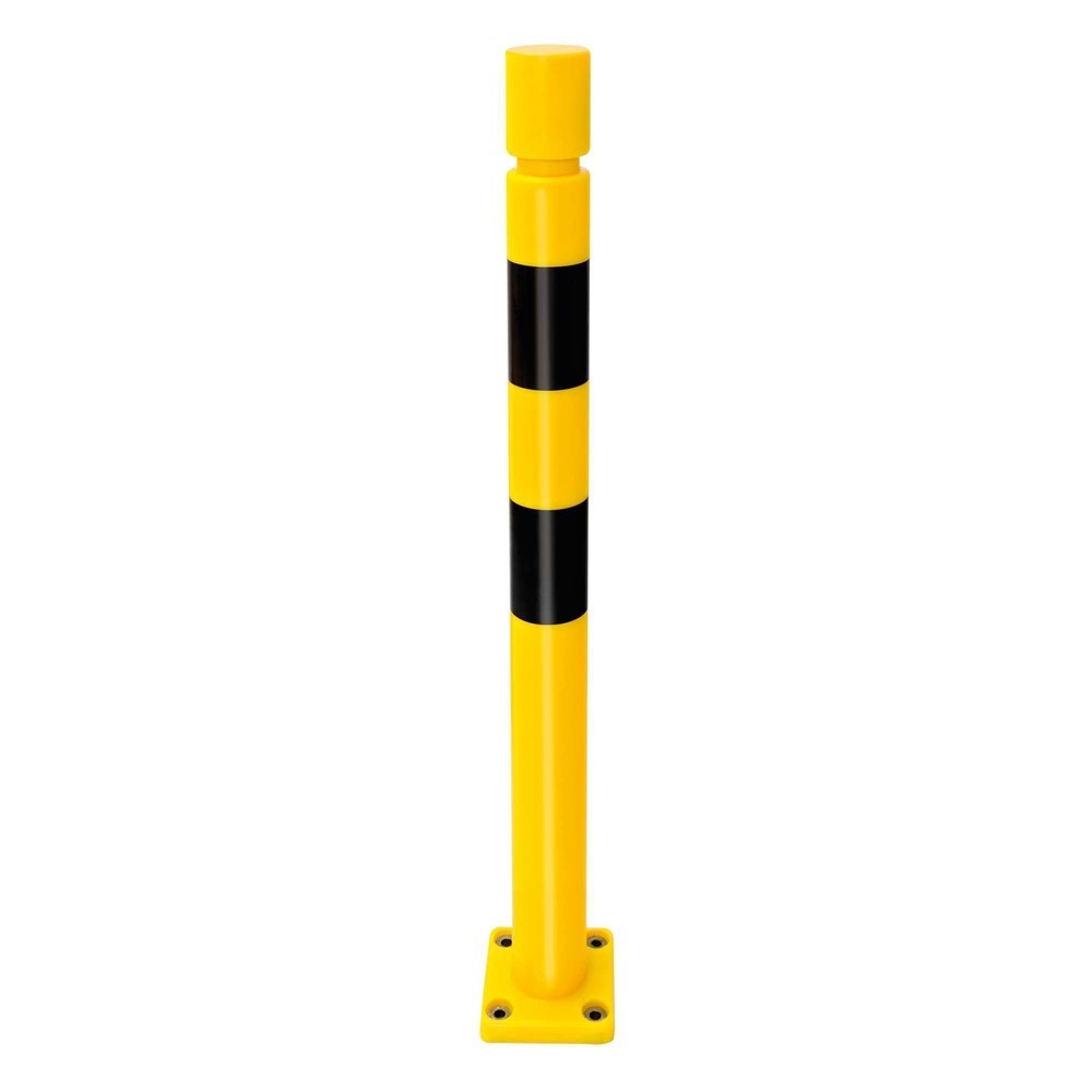 Número de imagen del producto 7: Bolardo de protección antichoques MORAVIA FLEX, de TPU, para fijar con tacos, HxØ 1.000 x 80 mm, amarillo y negro