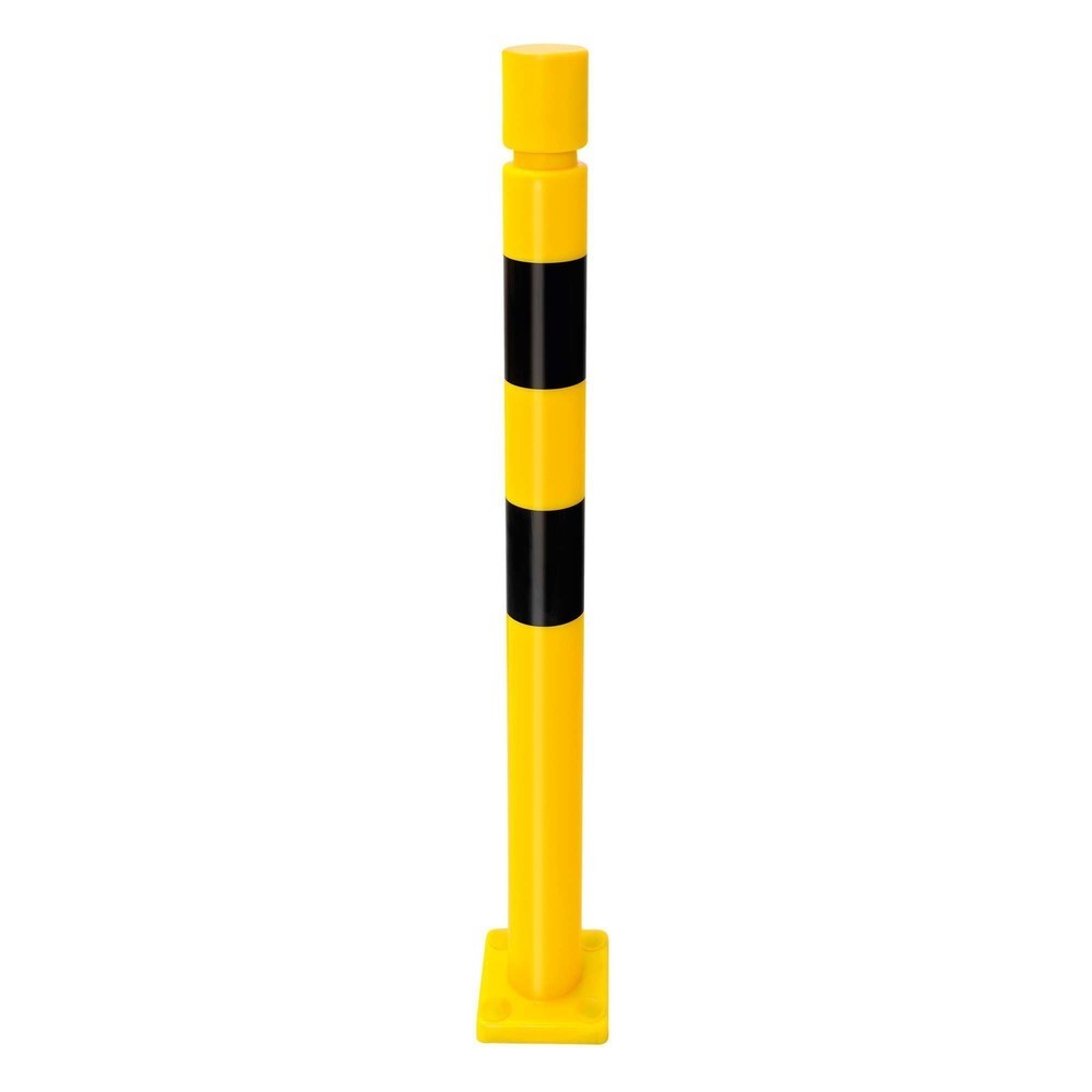 Número de imagen del producto 8: Bolardo de protección antichoques MORAVIA FLEX, de TPU, para fijar con tacos, HxØ 1.000 x 80 mm, amarillo y negro