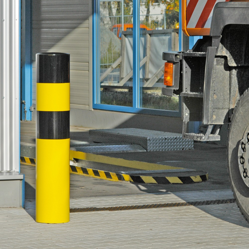 Número de imagen del producto 1: Bolardo de protección antichoques MORAVIA, para empotrar en hormigón, exterior, altura 1.600 mm, Ø 273 mm