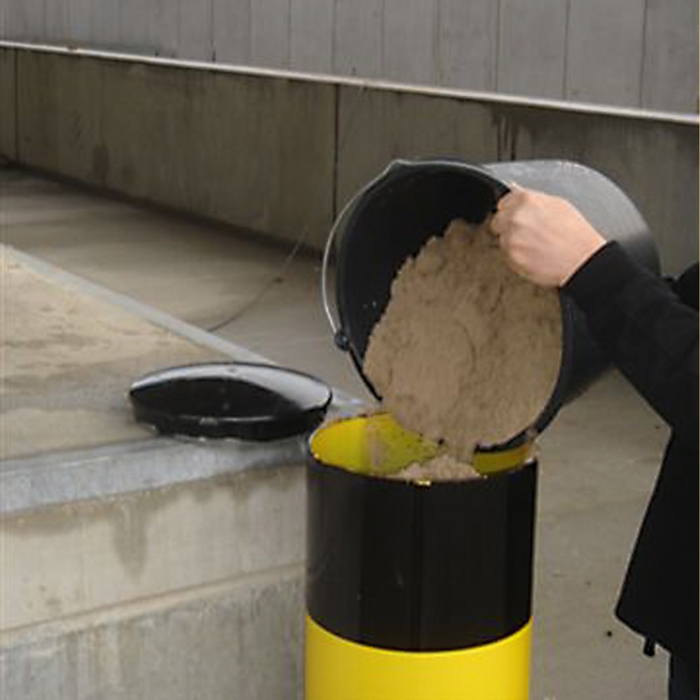 Imagen del producto: Bolardo de protección antichoques MORAVIA, para anclar con tacos, exterior, altura 1.200 mm, Ø 273 mm