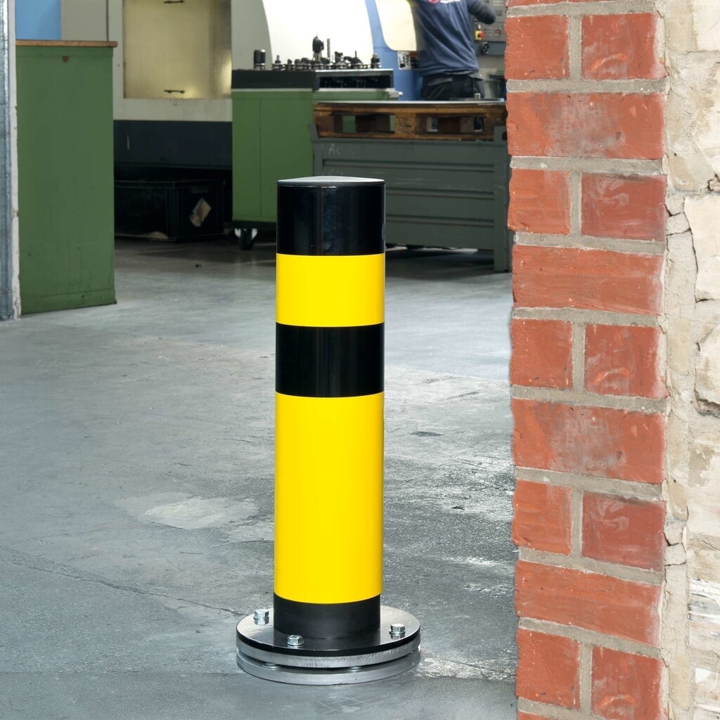 Número de imagen del producto 1: Bolardo de protección antichoques giratorio MORAVIA Swing, para aplicación en interiores, HxØ 700 x 159 mm