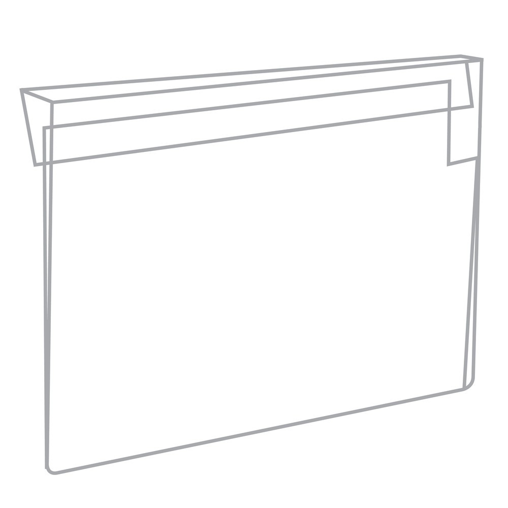 Número de imagen del producto 2: Bolsa de identificación para marco de prolongación, 100 ud./UV, DIN A5, inserción lateral, transparente