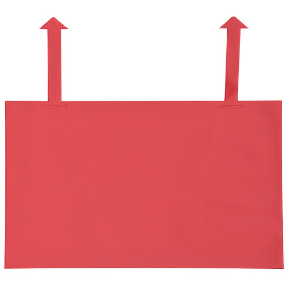 Número de imagen del producto 2: Bolsas de cajas de celosía alta A4 con lengüetas, color rojo