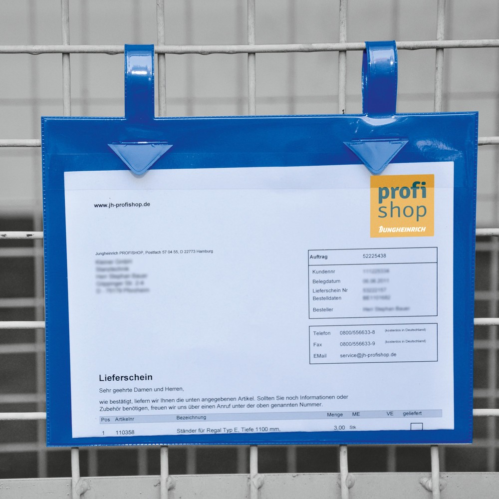 Número de imagen del producto 3: Bolsa para contenedor de rejilla con bridas , An x Al 235 x 170mm