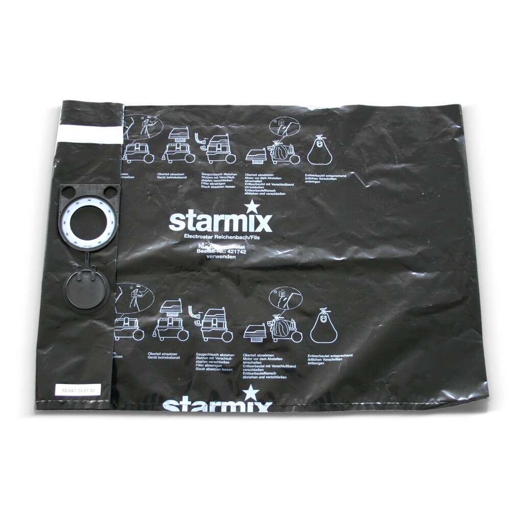 Imagen del producto: Bolsas de vaciado y evacuación para aspiradoras industriales starmix iPulse, clase de polvo M + H, 5 ud/caja