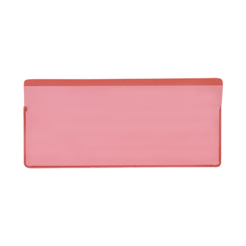 Número de imagen del producto 1: bolsas magnéticas, 50 x 110 mm, ranura superior, rojo