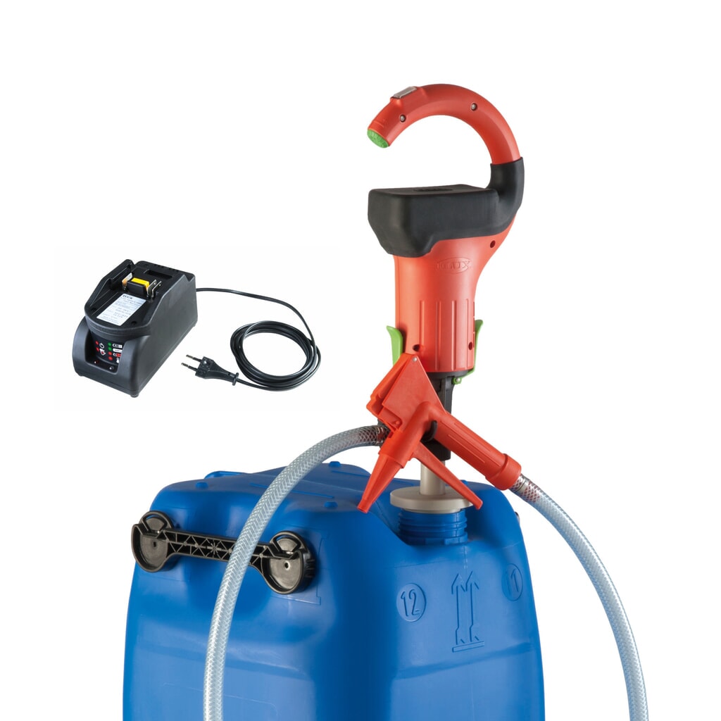 Bomba Combiflux con motor a batería, capacidad de bombeo máx: 40 l/min, para bidones Número de imagen del producto 5: Bomba Combiflux con motor a batería, capacidad de bombeo máx: 40 l/min, para bidones