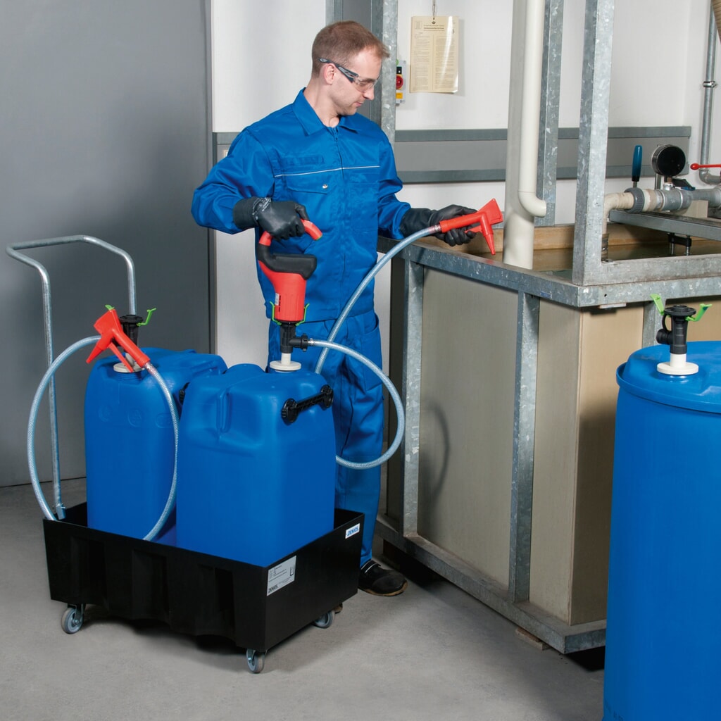 Número de imagen del producto 7: Bomba Combiflux con motor a batería, capacidad de bombeo máx: 40 l/min, para bidones