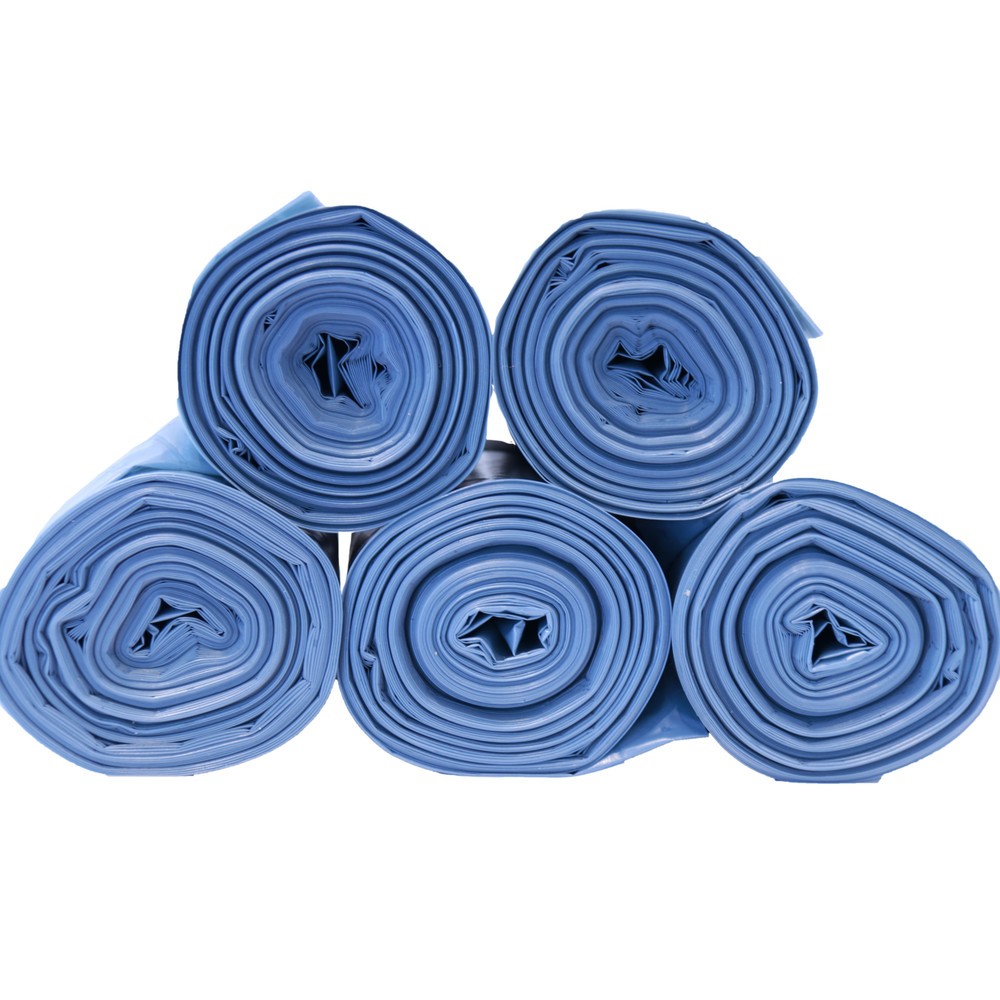 Imagen del producto: Bolsas de basura BON TON 1020 x 580 x 5 mm (alto x ancho x fondo) recicladas azul