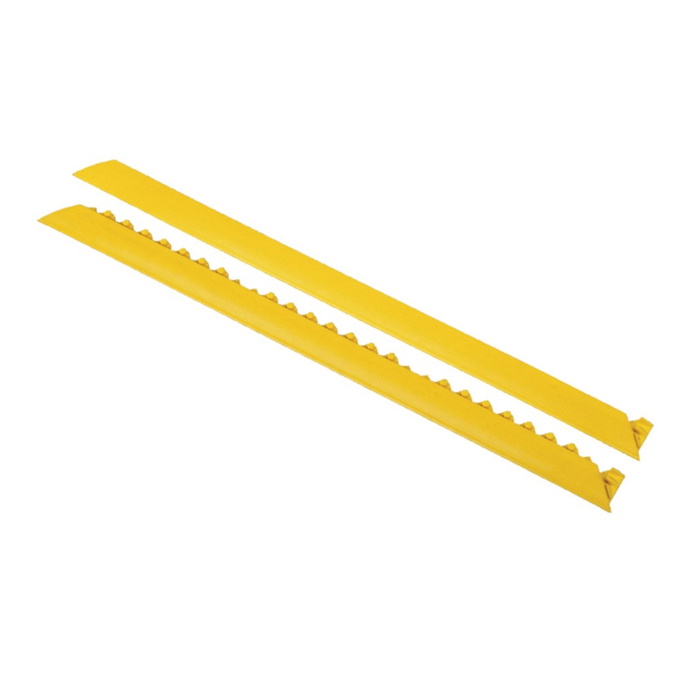 Número de imagen del producto 4: Bordes biselados de alfombras modulares para puestos de soldadura, con forma de botones, An x L 910 x 52 mm, amarillo