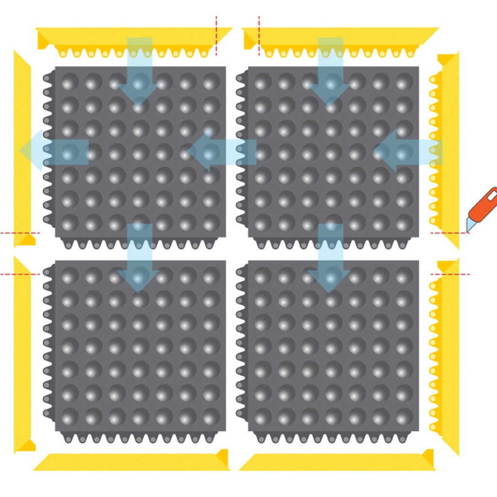 Placa de suelo para soldadura, sistema de encajado, L x An 910 x 910 mm Número de imagen del producto 1: Placa de suelo para soldadura, sistema de encajado, L x An 910 x 910 mm