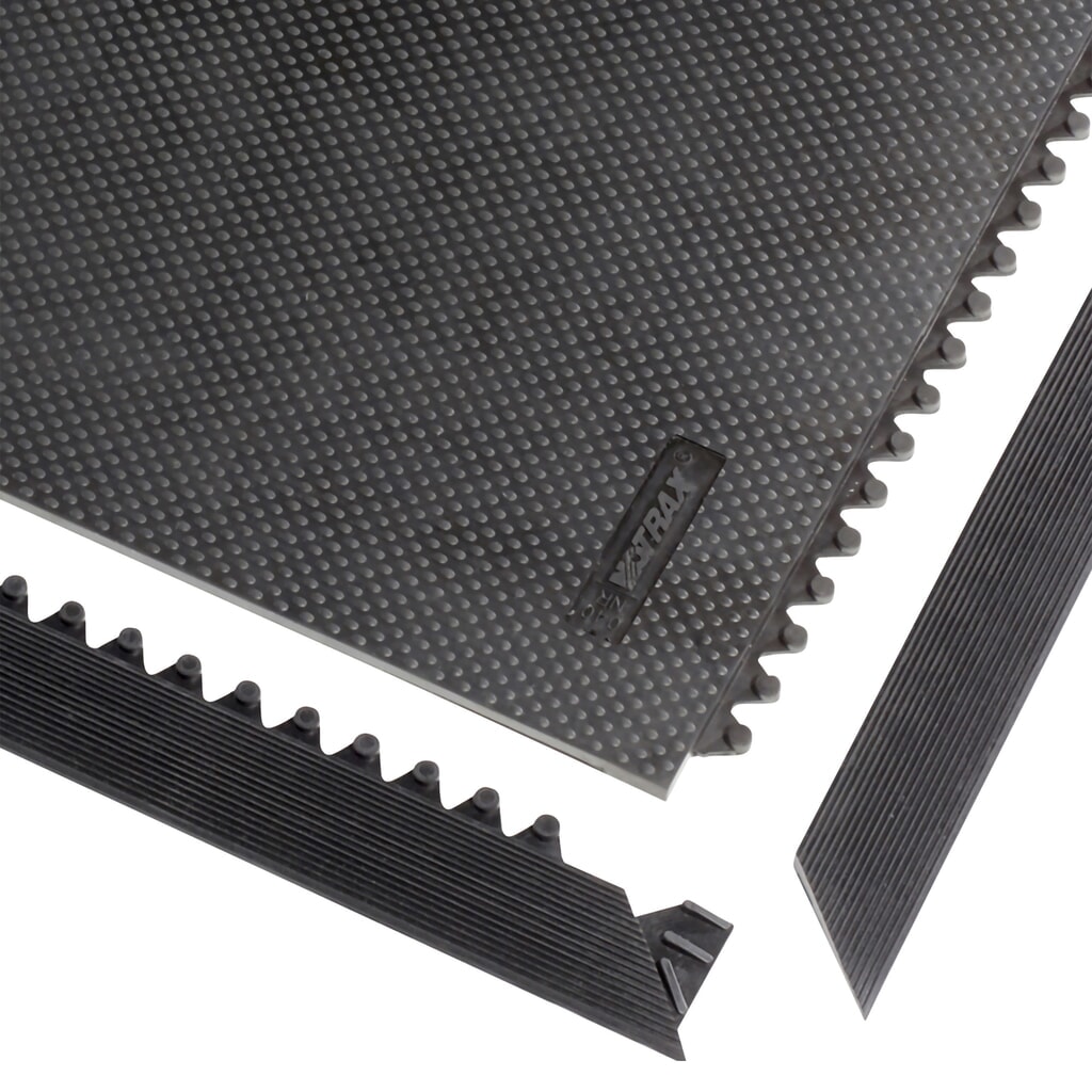 Bordillo para alfombrilla NoTrax Slabmat Carré™, macho, negro Número de imagen del producto 1: Bordillo para alfombrilla NoTrax Slabmat Carré™, macho, negro