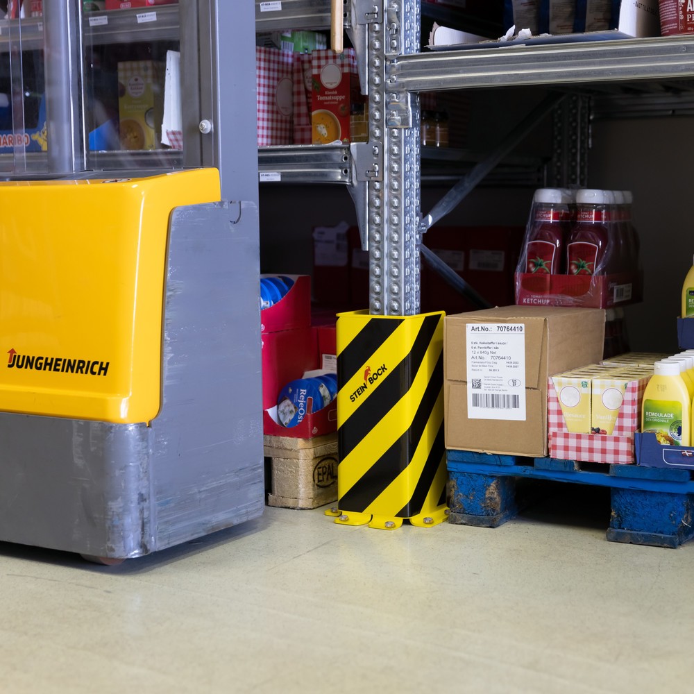 Número de imagen del producto 9: Bordillo protector Steinbock® SAW-1, perfil en U, H x A x F 400 x 160 x 160 mm