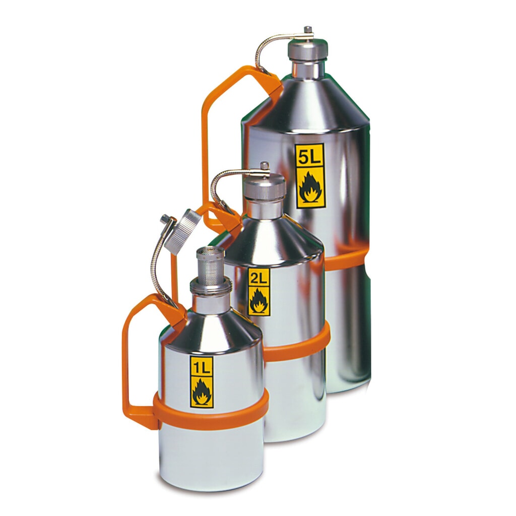 Imagen del producto: Jarra de seguridad de acero inoxidable con tapón de rosca, 1 litro