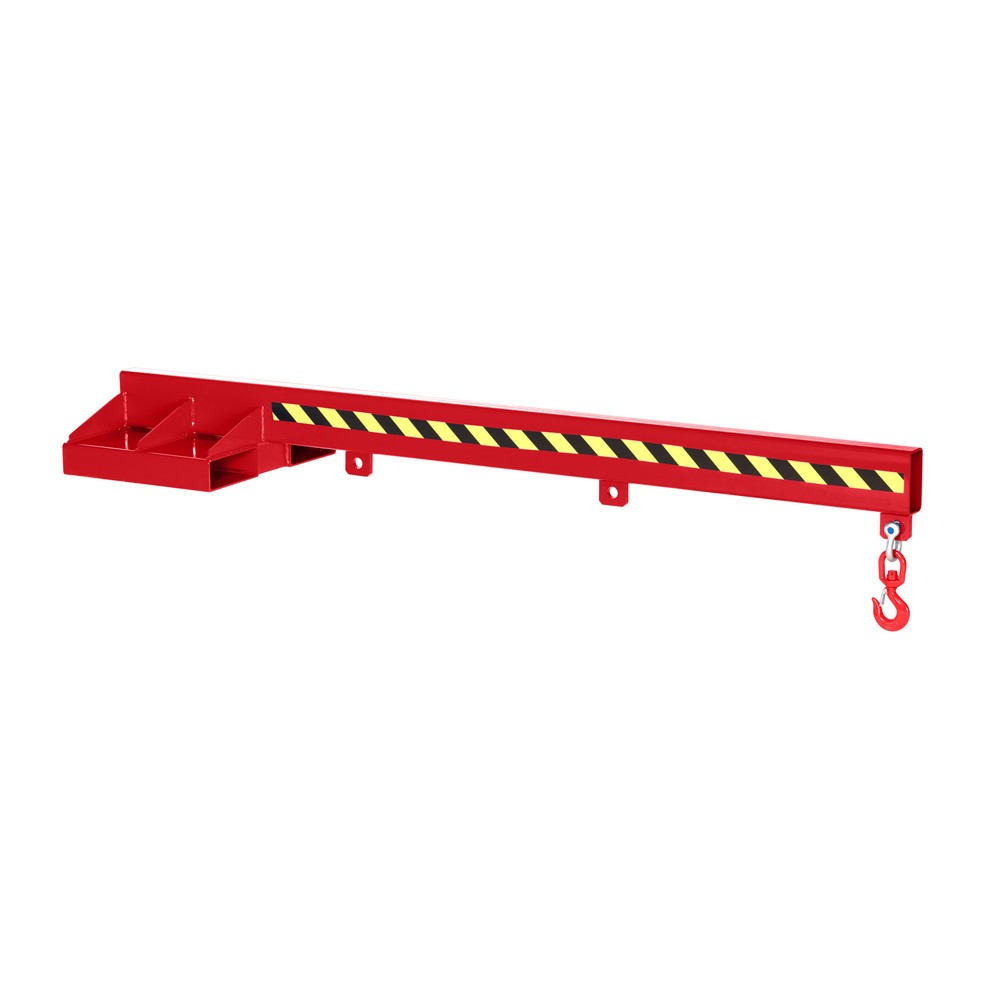 Número de imagen del producto 1: Brazo de carga, modelo RLA, fondo 2.400 mm, CC 100 - 1.000 kg, RAL 3000 rojo fuego