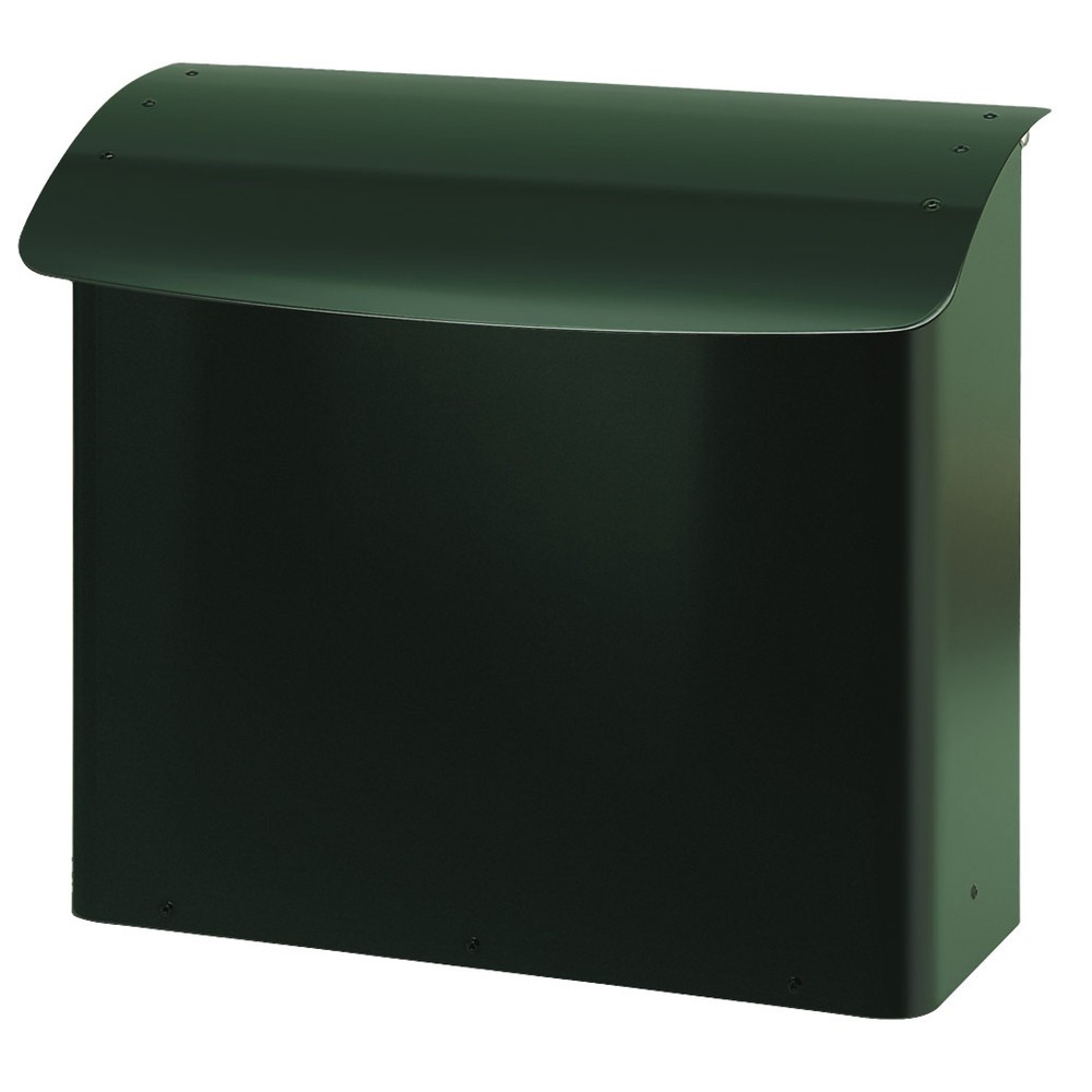 Imagen del producto: Buzón de pared 160 x 415 x 420 mm (largo x ancho x alto) con boca de vertido con llave verde