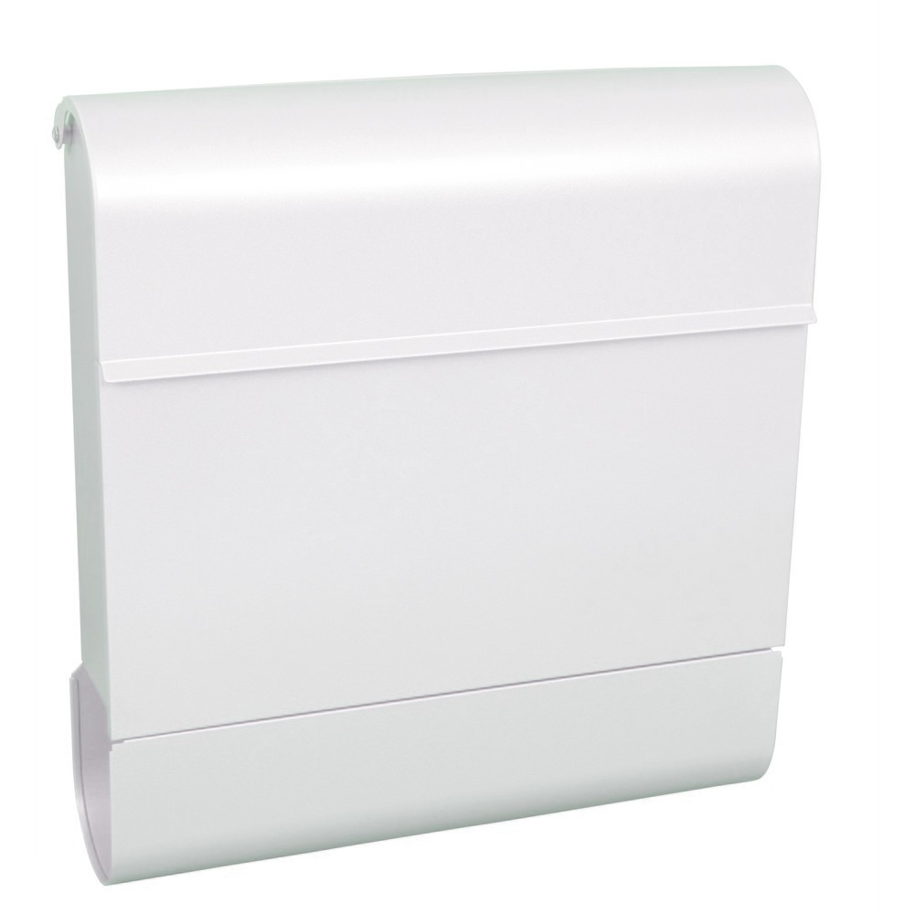 Número de imagen del producto 1: Buzón de pared Armilan de acero galvanizado con cerradura cilíndrica blanco