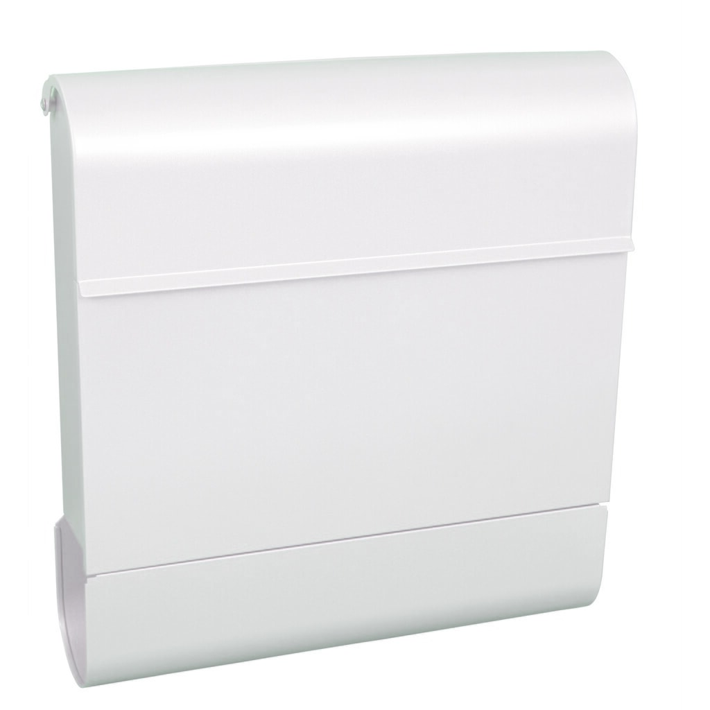 Número de imagen del producto 1: Buzón de pared Armilan de acero galvanizado con cerradura cilíndrica blanco