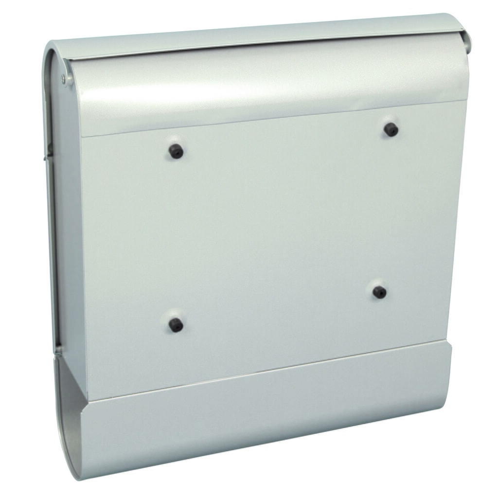 Buzón de pared Armilan de acero galvanizado con cerradura cilíndrica blanco Número de imagen del producto 2: Buzón de pared Armilan de acero galvanizado con cerradura cilíndrica blanco