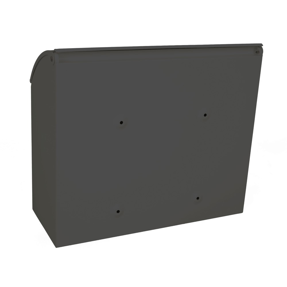 Número de imagen del producto 4: Buzón de pared Denian de acero galvanizado con cerradura cilíndrica antracita