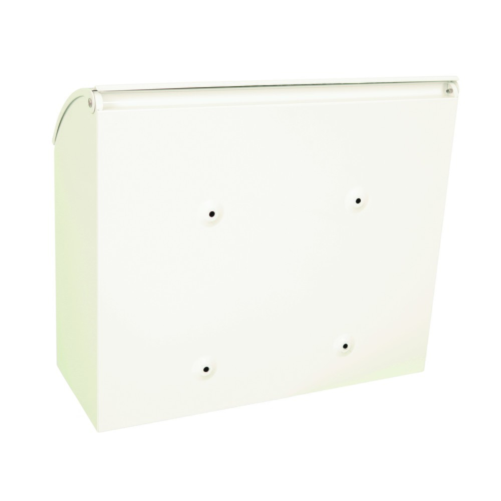 Número de imagen del producto 4: Buzón de pared Denian de acero galvanizado con cerradura cilíndrica blanco