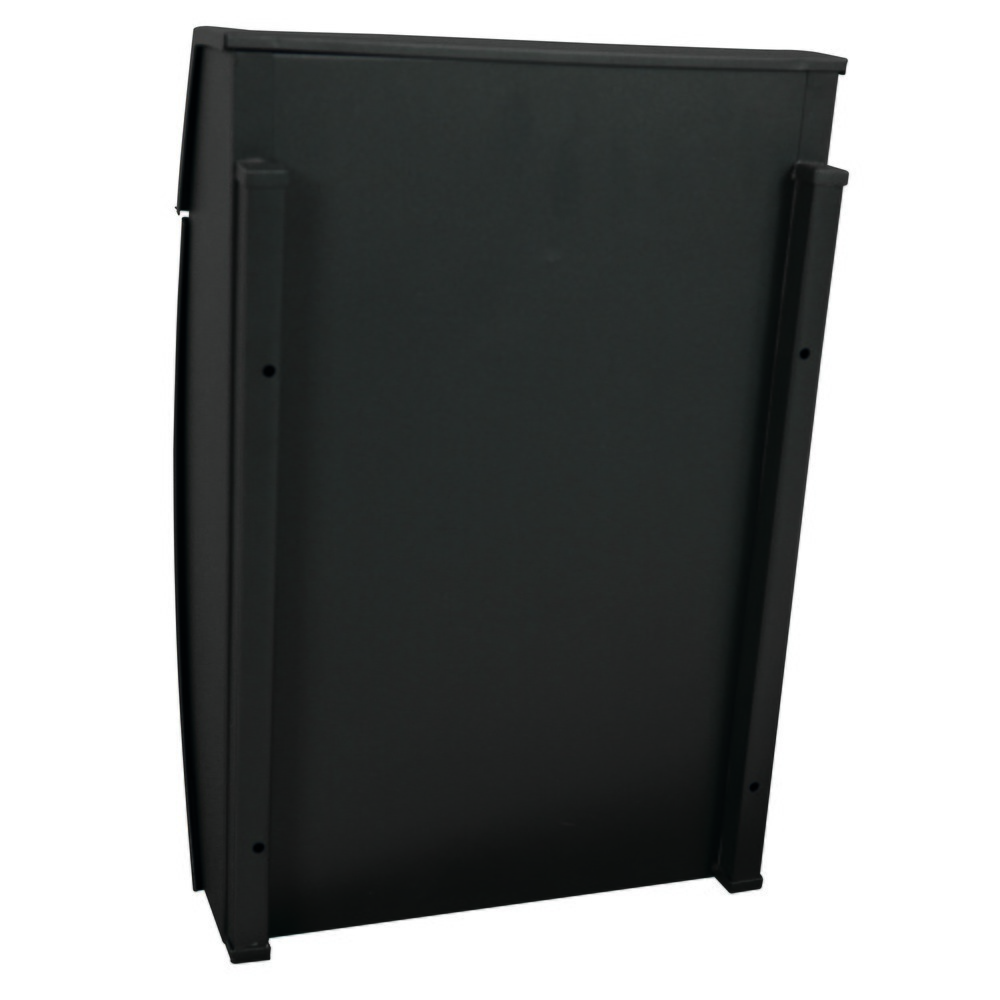 Número de imagen del producto 3: Buzón de pared Geronan de acero galvanizado con cerradura cilíndrica negro mate