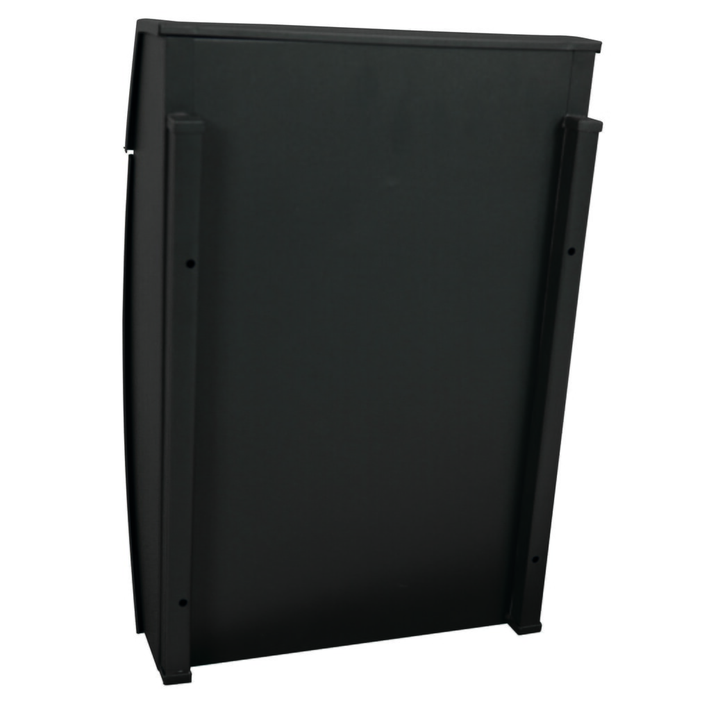 Número de imagen del producto 3: Buzón de pared Geronan de acero galvanizado con cerradura cilíndrica negro mate