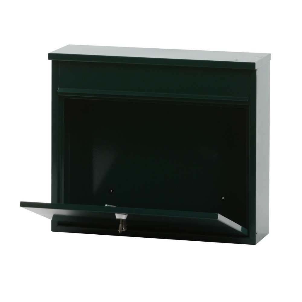 Número de imagen del producto 2: Buzón de pared Granadan con cerradura cilíndrica de acero galvanizado verde