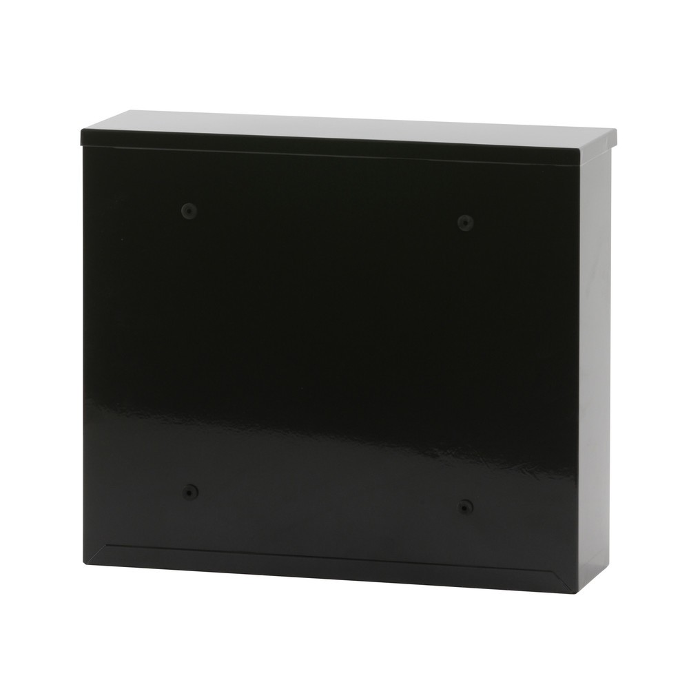 Número de imagen del producto 3: Buzón de pared Granadan con cerradura cilíndrica de acero galvanizado negro