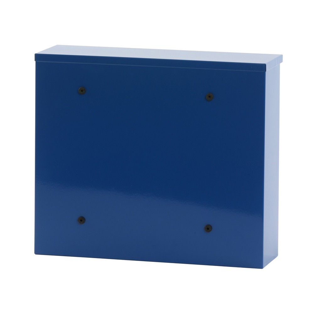 Número de imagen del producto 3: Buzón de pared Granadan con cerradura cilíndrica de acero galvanizado azul