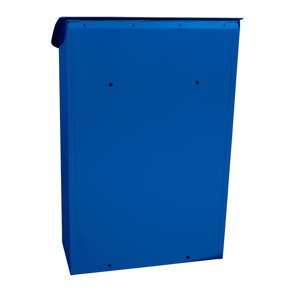 Número de imagen del producto 3: Buzón de pared Denian de acero galvanizado con cerradura cilíndrica azul