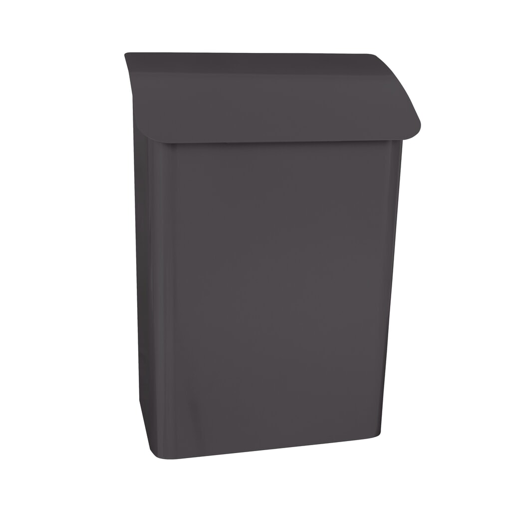 Buzón de pared Denian de acero galvanizado con cerradura cilíndrica antracita Número de imagen del producto 1: Buzón de pared Denian de acero galvanizado con cerradura cilíndrica antracita