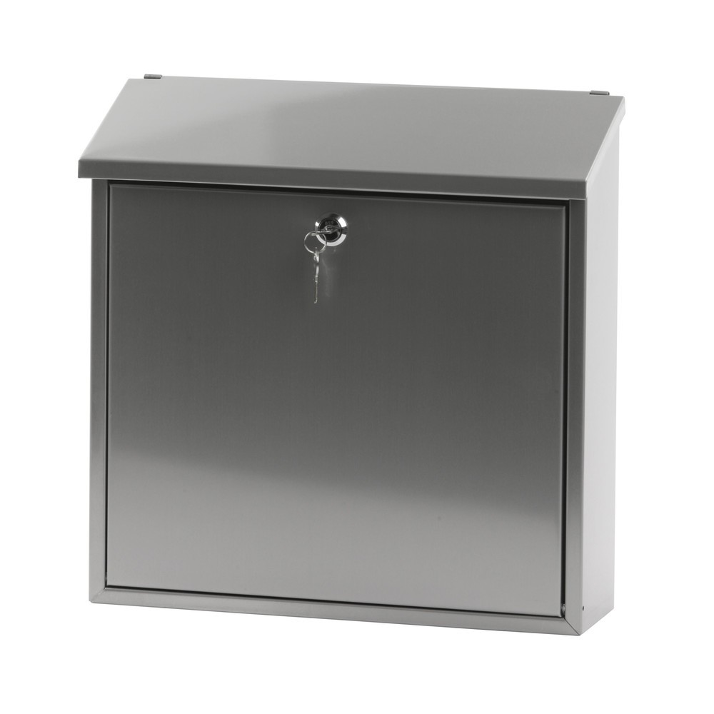 Número de imagen del producto 5: Buzón de pared Malagan con cerradura cilíndrica de acero inoxidable