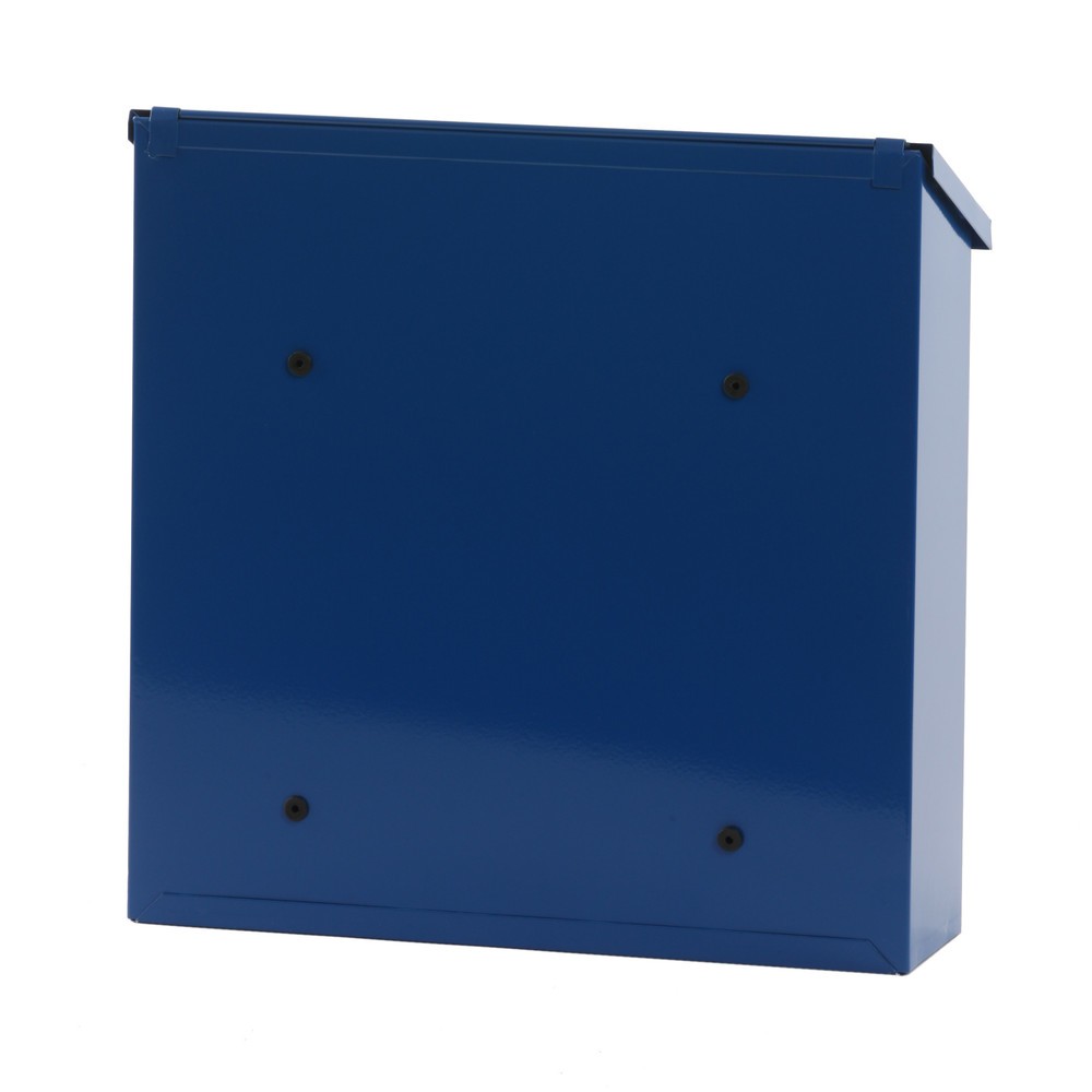 Número de imagen del producto 3: Buzón de pared Malagan con cerradura cilíndrica de acero galvanizado azul