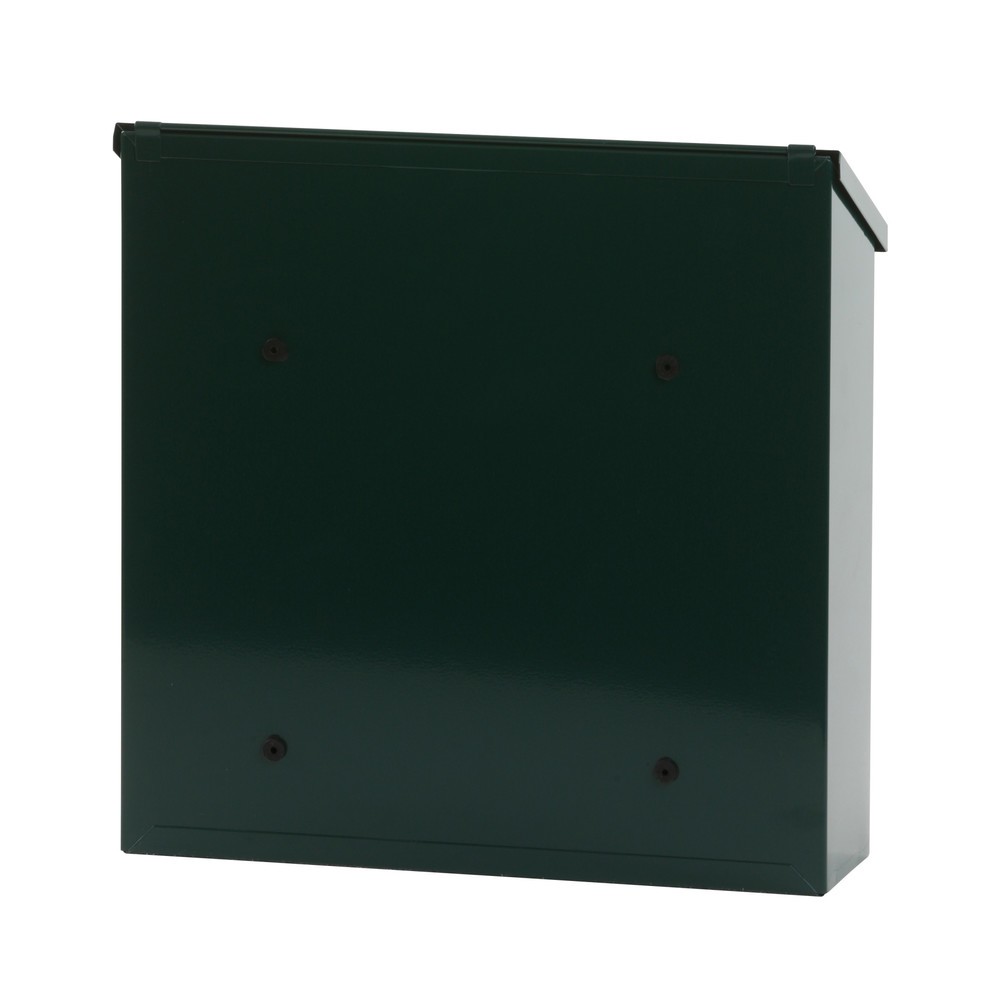 Número de imagen del producto 3: Buzón de pared Malagan con cerradura cilíndrica de acero galvanizado verde