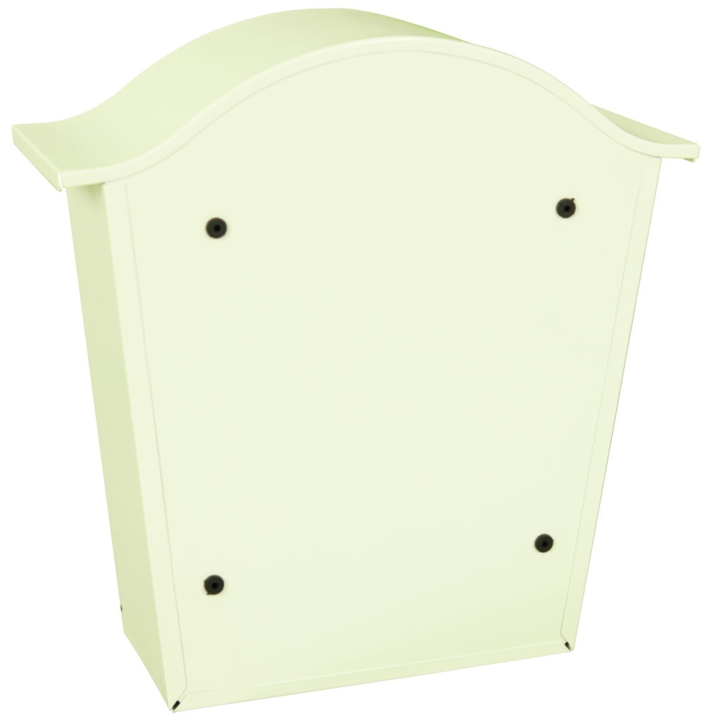 Buzón de pared Tatifande acero galvanizado con cerradura cilíndrica blanco Número de imagen del producto 3: Buzón de pared Tatifande acero galvanizado con cerradura cilíndrica blanco