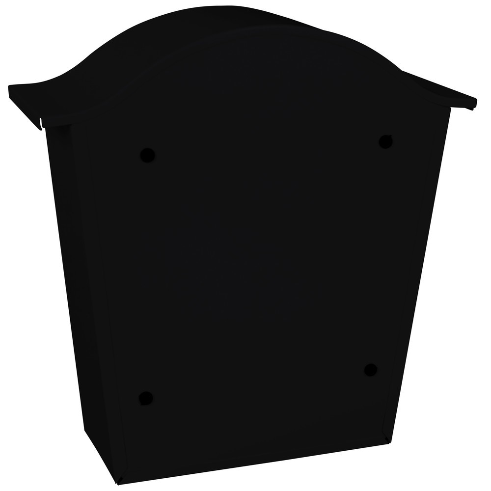 Número de imagen del producto 3: Buzón de pared Tatifande acero galvanizado con cerradura cilíndrica negro
