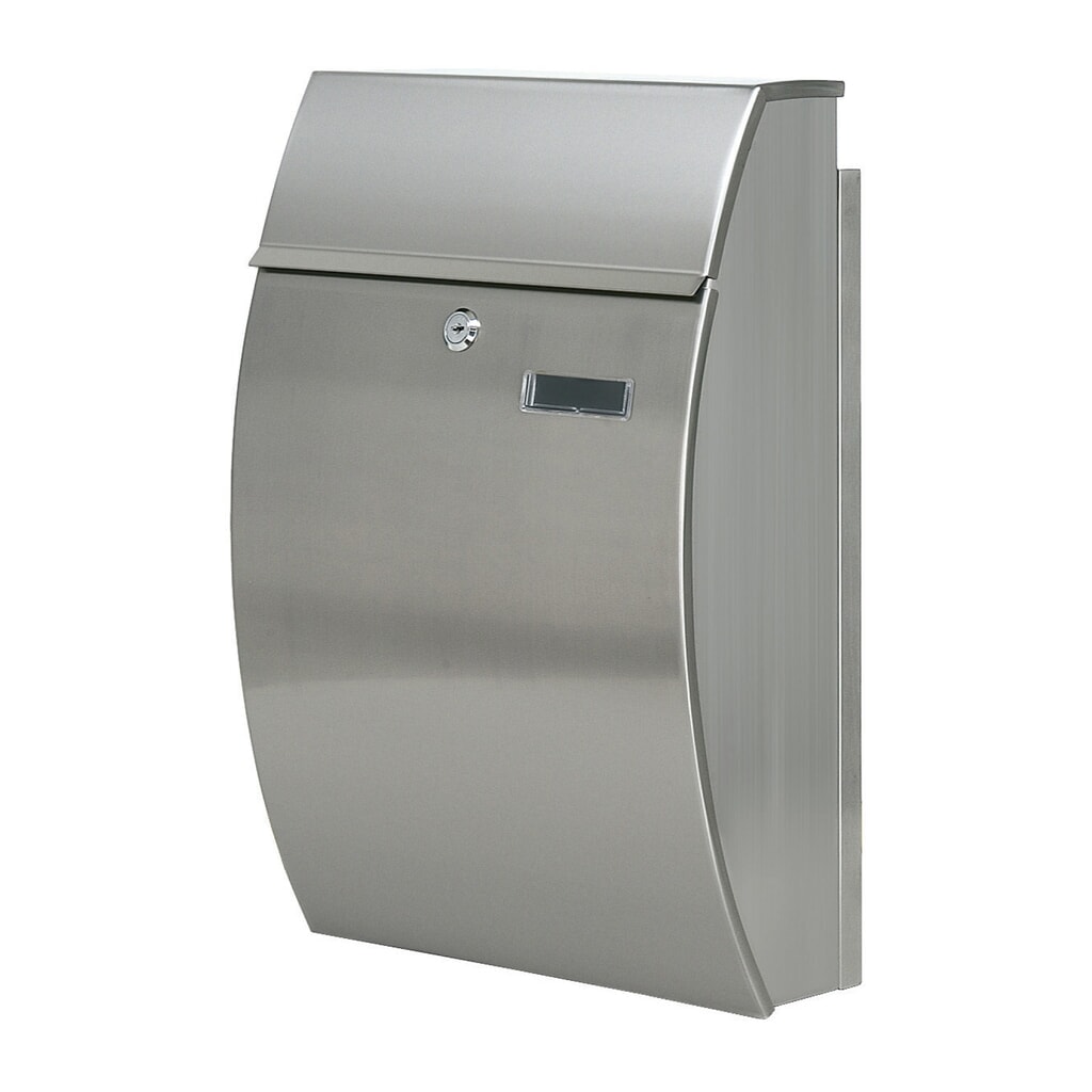 Buzón de pared Tian de acero inoxidable con cerradura cilíndrica Imagen del producto: Buzón de pared Tian de acero inoxidable con cerradura cilíndrica