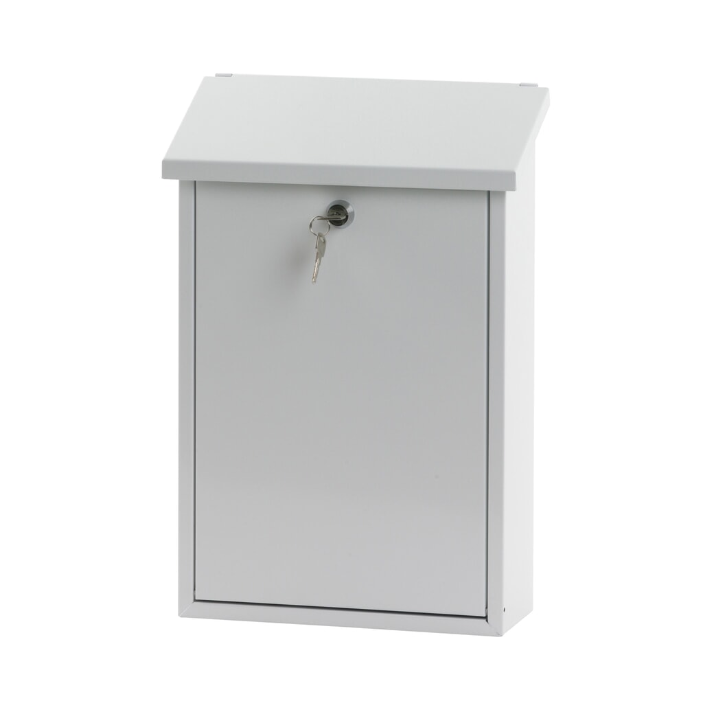 Imagen del producto: Buzón de pared Toledon con cerradura cilíndrica de acero galvanizado blanco