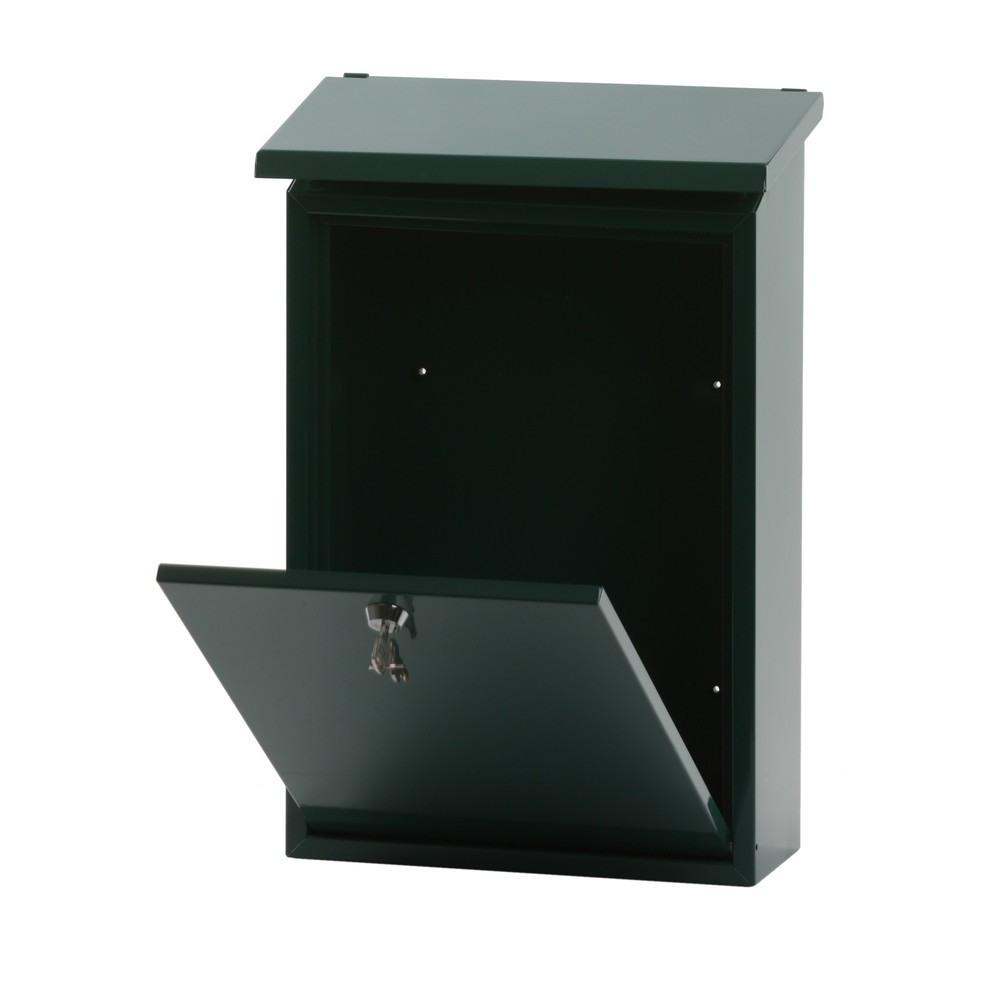 Número de imagen del producto 2: Buzón de pared Toledon con cerradura cilíndrica de acero galvanizado verde