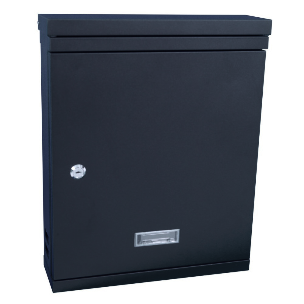 Imagen del producto: Buzón de pared Valencian de acero galvanizado negro mate