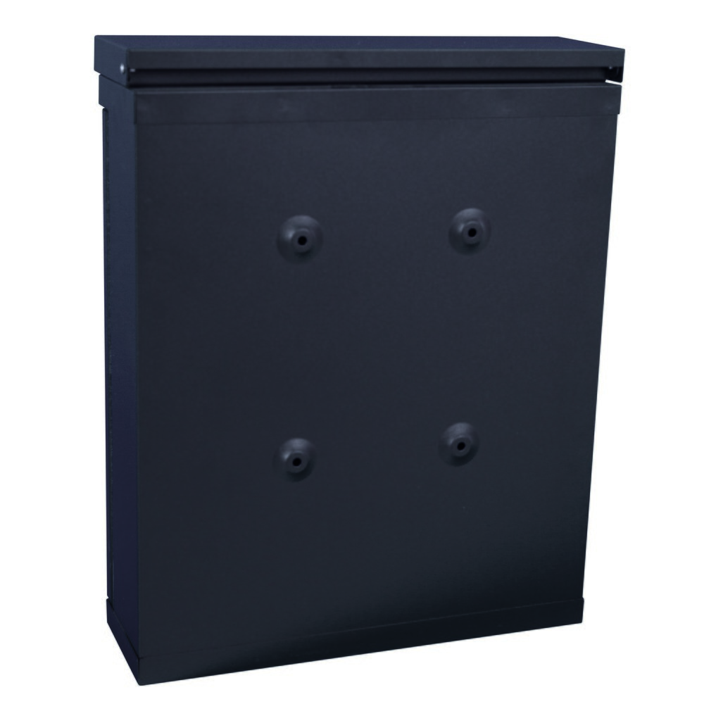 Número de imagen del producto 4: Buzón de pared Valencian de acero galvanizado negro mate
