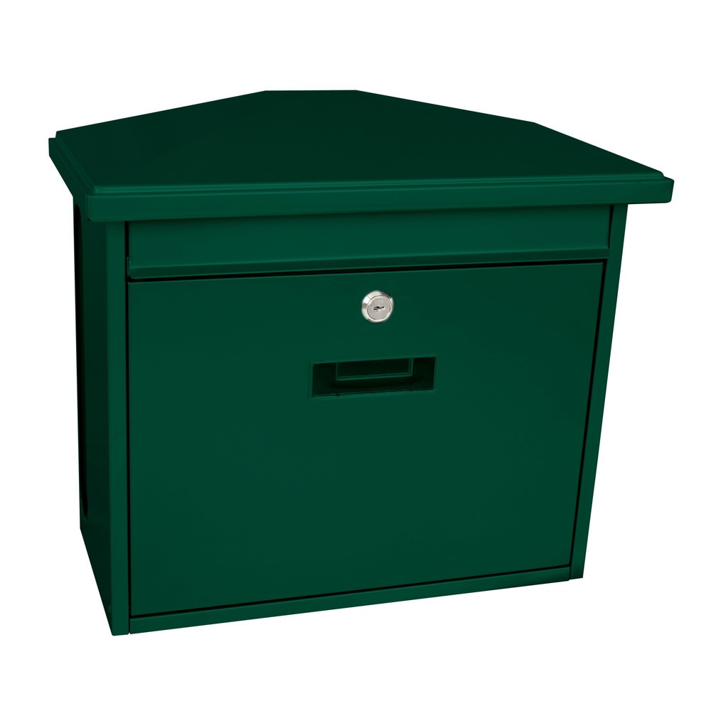 Número de imagen del producto 1: Buzón de pared Zamoran de acero galvanizado verde