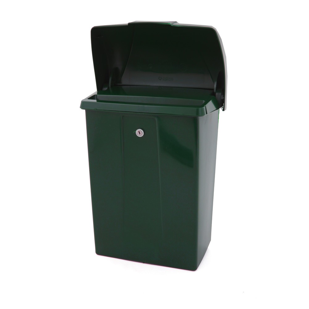 Número de imagen del producto 2: Buzón de plástico con tapa protectora con cerradura verde