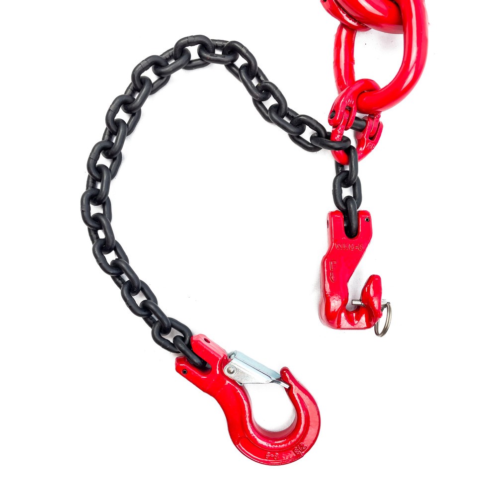Número de imagen del producto 4: cadena DokeTT Dolezych, 4 hilos, espesor nominal 8 mm, longitud 2 m, con gancho de acortamiento