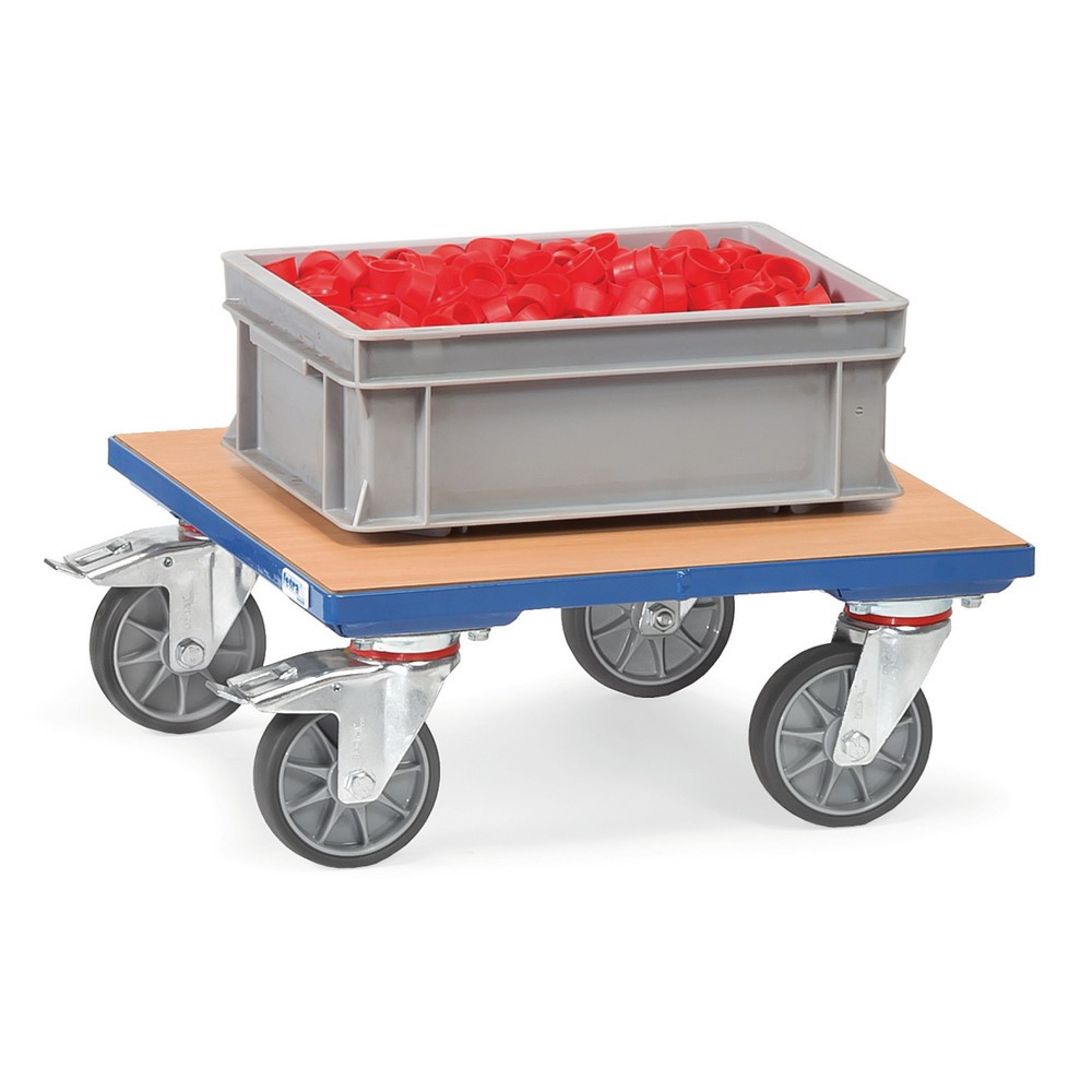 Número de imagen del producto 2: Rodillo de caja fetra® con plataforma de madera, capacidad de carga 400 kg, área de carga An x F 500 x 500 mm