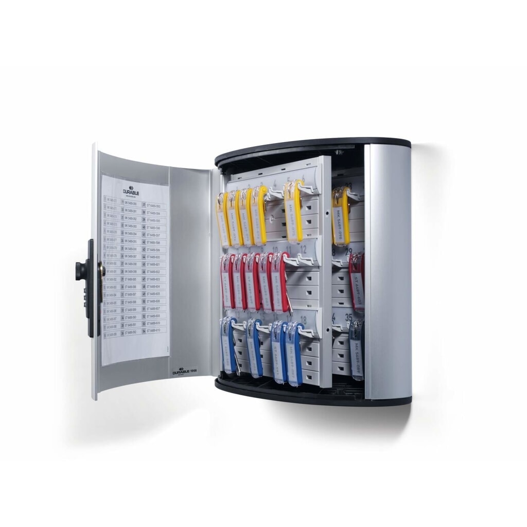 Caja para llaves DURABLE, con cerradura de combinación, 36 ganchos Número de imagen del producto 3: Caja para llaves DURABLE, con cerradura de combinación, 36 ganchos