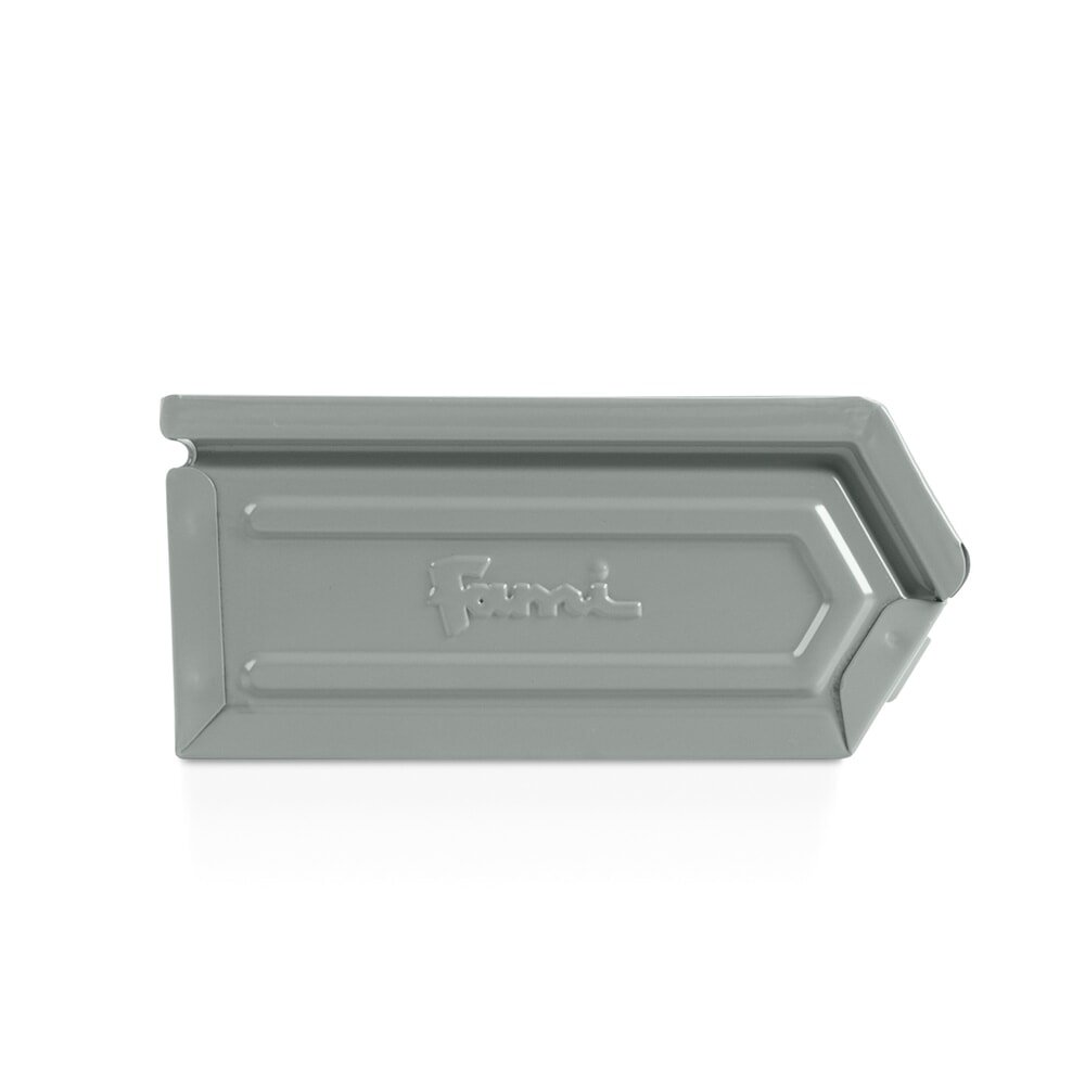 Número de imagen del producto 2: Cajón de almacenamiento visible Fami, HxAxF 95 x 75 x 160 mm, chapa de acero, gris ardilla, 20 uds/UV